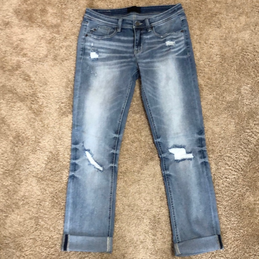 Buckle Black light wash straight jeans